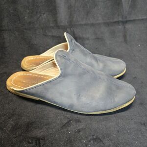 Sabah Handmade Leather Slip On Shoes Men 41 US 8 Quiet Luxury Old Money Blue
